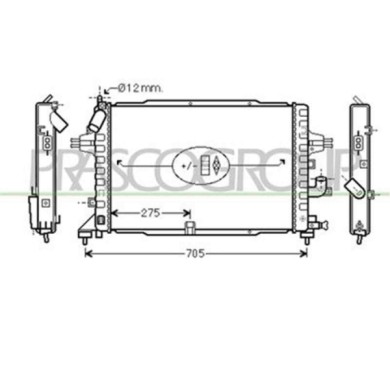 OP410R003_1.JPG Radiatore Per Opel/vauxhall Astra H (a04) Dal 2004 Al 2006