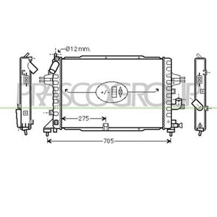 OP410R003_1.JPG Radiatore Per Opel/vauxhall Astra H (a04) Dal 2004 Al 2006