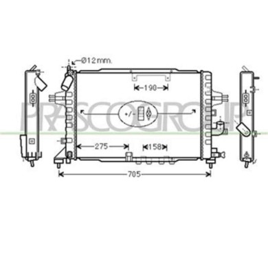 OP410R004_1.JPG Radiatore Per Opel/vauxhall Astra H (a04) Dal 2004 Al 2006