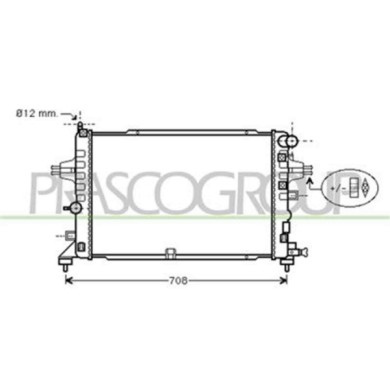 OP410R005_1.JPG Radiatore Per Opel/vauxhall Astra H (a04) Dal 2004 Al 2006