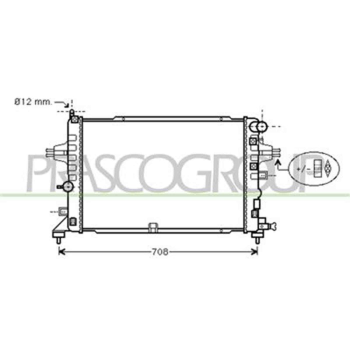 OP410R005_1.JPG Radiatore Per Opel/vauxhall Astra H (a04) Dal 2004 Al 2006