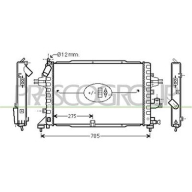 OP410R006_1.JPG Radiatore Per Opel/vauxhall Astra H (a04) Dal 2004 Al 2006