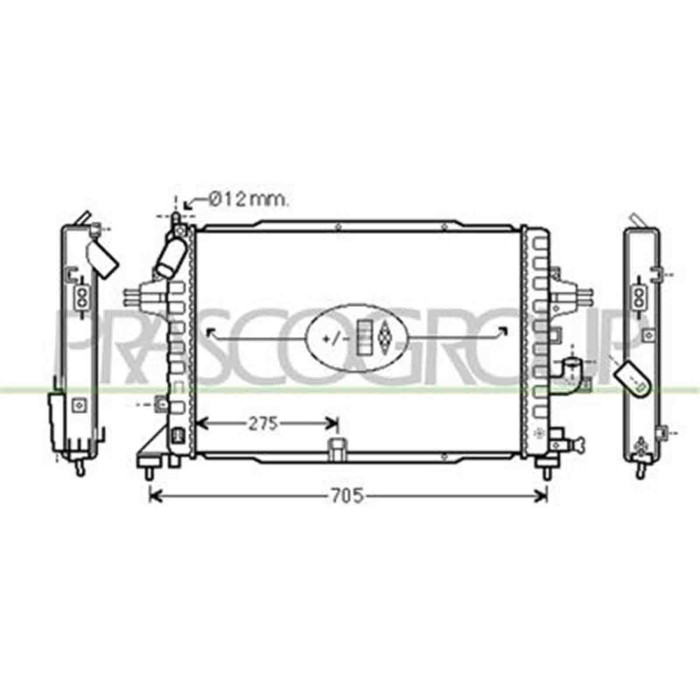 OP410R006_1.JPG Radiatore Per Opel/vauxhall Astra H (a04) Dal 2004 Al 2006