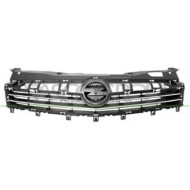 Griglia Radiatore Nera Per Opel/vauxhall Astra H (a04) Dal 2007 Al 2009