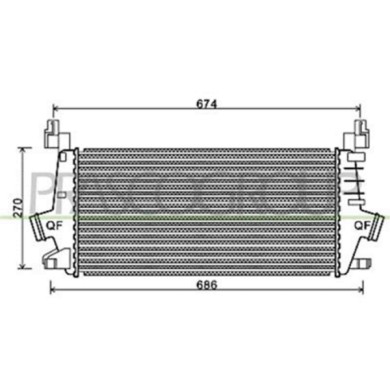 OP414N001_1.JPG Intercooler Per Opel/vauxhall Astra H (a04) Dal 2007 Al 2009