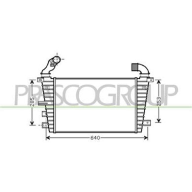 OP414N003_1.JPG Intercooler Per Opel/vauxhall Astra H (a04) Dal 2007 Al 2009