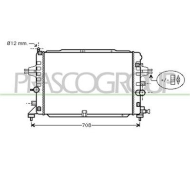 OP414R005_1.JPG Radiatore Per Opel/vauxhall Astra H (a04) Dal 2007 Al 2009