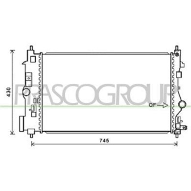 OP416R007_1.JPG Radiatore Per Opel/vauxhall Insignia A Dal 2009 Al 2013