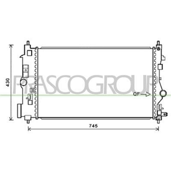 OP416R007_1.JPG Radiatore Per Opel/vauxhall Insignia A Dal 2009 Al 2013