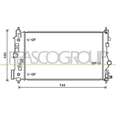 OP416R009_1.JPG Radiatore Per Opel/vauxhall Astra J (p10) Dal 2009 Al 2011