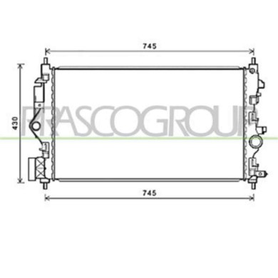 OP418R001_2.JPG Radiatore Per Opel/vauxhall Astra J (p10) Dal 2012 Al 2015