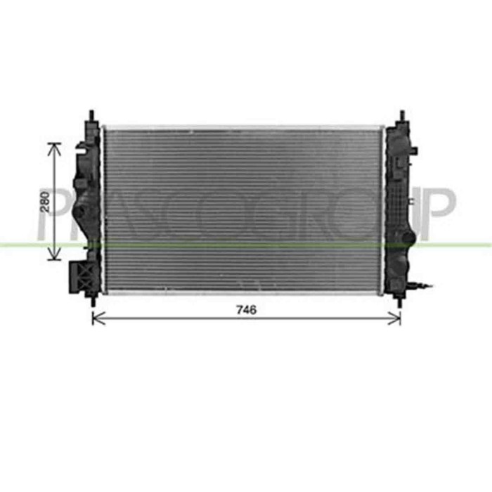 OP419R001_2.JPG Radiatore Per Opel/vauxhall Insignia A Dal 2009 Al 2013