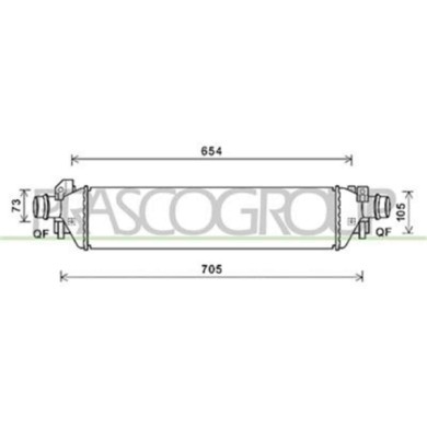 OP700N001_1.JPG Intercooler Per Opel/vauxhall Mokka Dal 2013 Al 2016