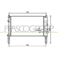 Radiatore Per Opel/vauxhall Mokka Dal 2013 Al 2016