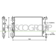 Radiatore Per Opel/vauxhall Mokka Dal 2013 Al 2016