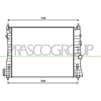 OP700R006_2.JPG Radiatore Per Opel/vauxhall Mokka Dal 2013 Al 2016