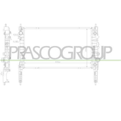 OP700R007_2.JPG Radiatore Per Opel/vauxhall Mokka Dal 2013 Al 2016