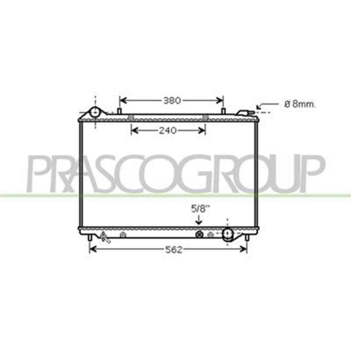 OP860R005_1.JPG Radiatore Per Opel/vauxhall Frontera B Dal 1996 Al 2004