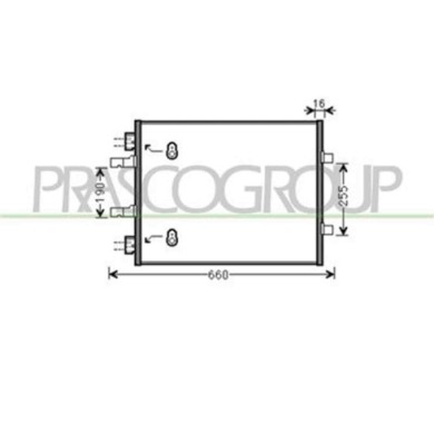 OP934C001_1.JPG Condensatore Per Opel/vauxhall Vivaro Dal 2007 Al 2014