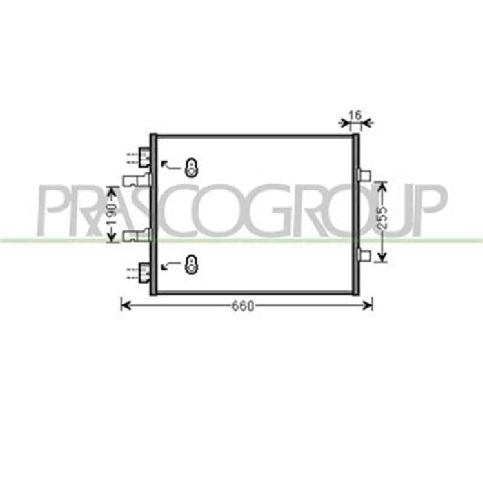 OP934C001_1.JPG Condensatore Per Opel/vauxhall Vivaro Dal 2007 Al 2014