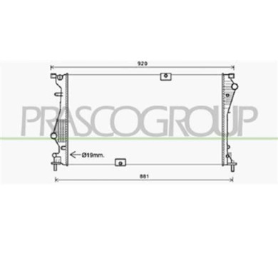 OP934R007_1.JPG Radiatore Per Opel/vauxhall Vivaro Dal 2007 Al 2014