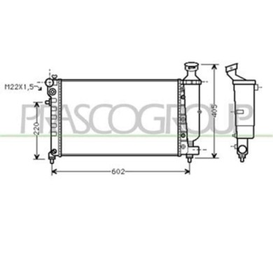 PG007R002_1.JPG Radiatore Per Peugeot 106 Dal 1996 Al 1998