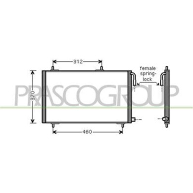 PG009C002_1.JPG Condensatore Per Peugeot 206 Dal 1998 Al 2009
