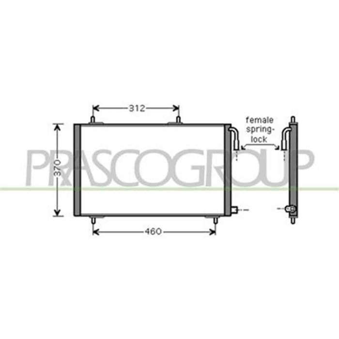 PG009C002_1.JPG Condensatore Per Peugeot 206 Dal 1998 Al 2009