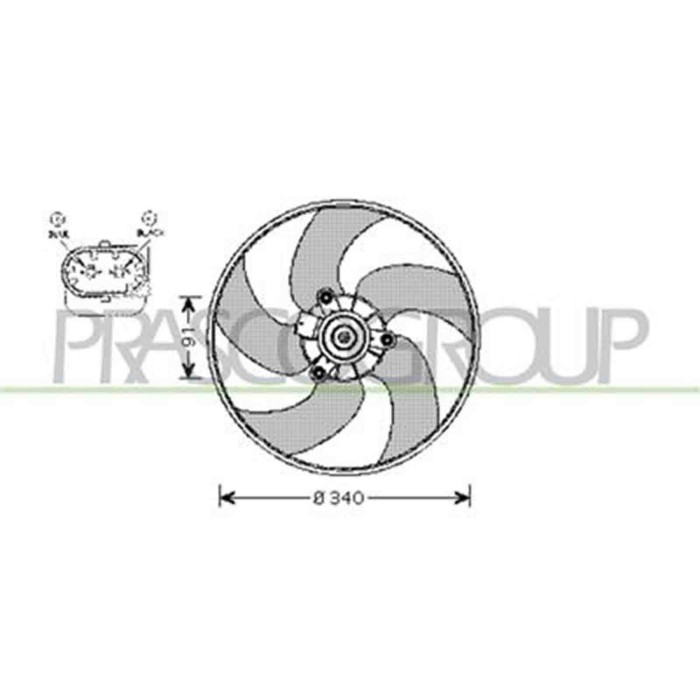 PG009F002_1.JPG Ventola Per Peugeot 206 Dal 1998 Al 2009