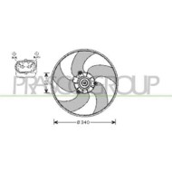 Ventola Per Peugeot 206 Dal 1998 Al 2009