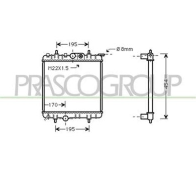 PG009R005_1.JPG Radiatore Per Peugeot 206 Dal 1998 Al 2009