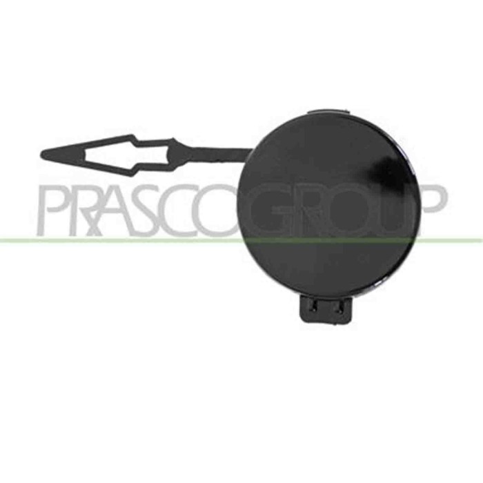 PG3301296_2.JPG Tappo Coprigancio Traino Posteriore Nero Lucido Per Peugeot 208 Dal 2019