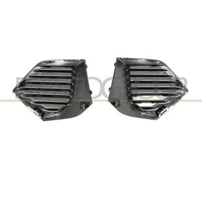 PG5042125_1.JPG Kit Griglie Paraurti Anteriore Nera Goffrata (destra+sinistra) Per Peugeot 2008 Dal 2019 Al 2023