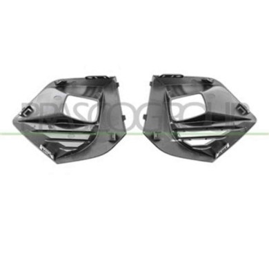 PG5042135_1.JPG Kit Griglie Paraurti Anteriore Nere Lucide Con Sede Fendi (destra+sinistra) Per Peugeot 2008 Dal 2019 Al 2023