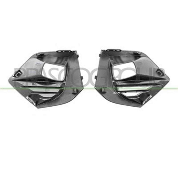 PG5042135_1.JPG Kit Griglie Paraurti Anteriore Nere Lucide Con Sede Fendi (destra+sinistra) Per Peugeot 2008 Dal 2019 Al 2023