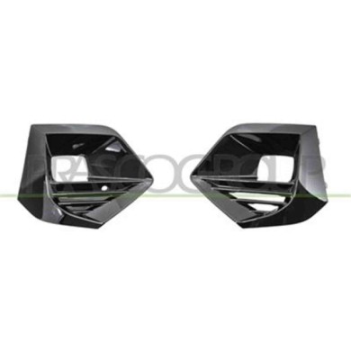 PG5042135_2.JPG Kit Griglie Paraurti Anteriore Nere Lucide Con Sede Fendi (destra+sinistra) Per Peugeot 2008 Dal 2019 Al 2023