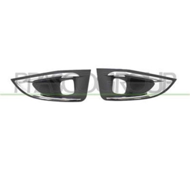 PG5242145_2.JPG Kit Griglie Paraurti Anteriore Nere Con Sede Fendi (destra+sinistra) Per Peugeot 3008 Dal 2017 Al 2020