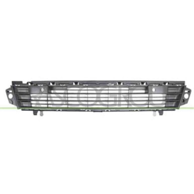 PG9122130_1.JPG Griglia Centrale Paraurti Nera Per Peugeot Partner Dal 2015 Al 2018