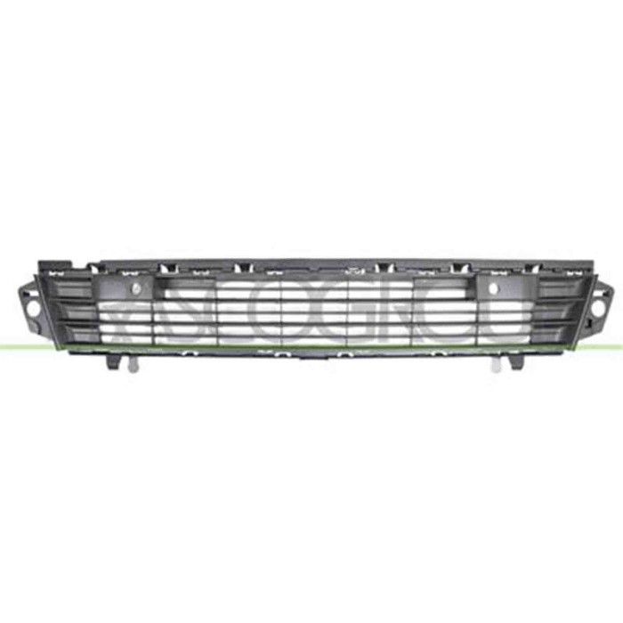 PG9122130_1.JPG Griglia Centrale Paraurti Nera Per Peugeot Partner Dal 2015 Al 2018