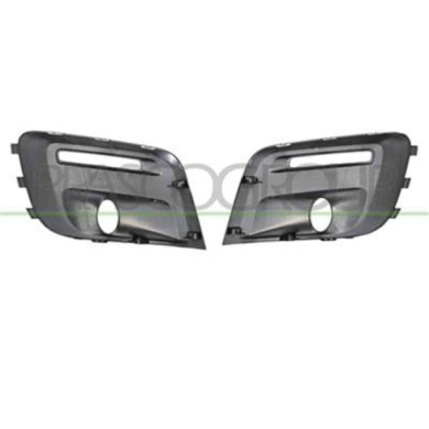 PG9122135_1.JPG Kit Griglie Paraurti Anteriore Nere Per Peugeot Partner Dal 2015 Al 2018
