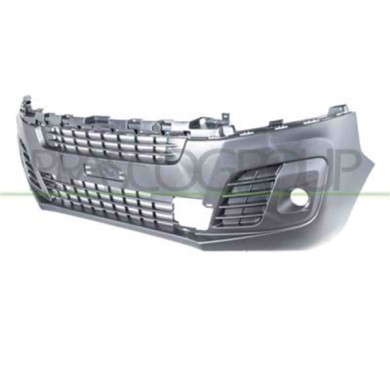 PG9241020_2.JPG Paraurti Anteriore Nero Goffrato Per Citroen Jumpy / Dispatch Dal 2016