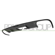 Spoiler Paraurti Posteriore Nero/goffrato Per Porsche Macan (95b) Dal 2014 Al 2018
