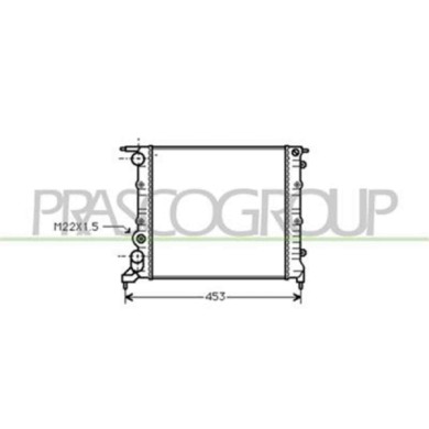 RN023R007_1.JPG Radiatore Per Renault Clio Dal 1990 Al 1996