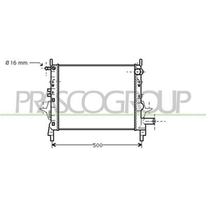 RN025R004_1.JPG Radiatore Per Renault Twingo Dal 1993 Al 1998