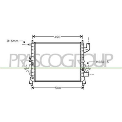 RN025R006_1.JPG Radiatore Per Renault Twingo Dal 1993 Al 1998