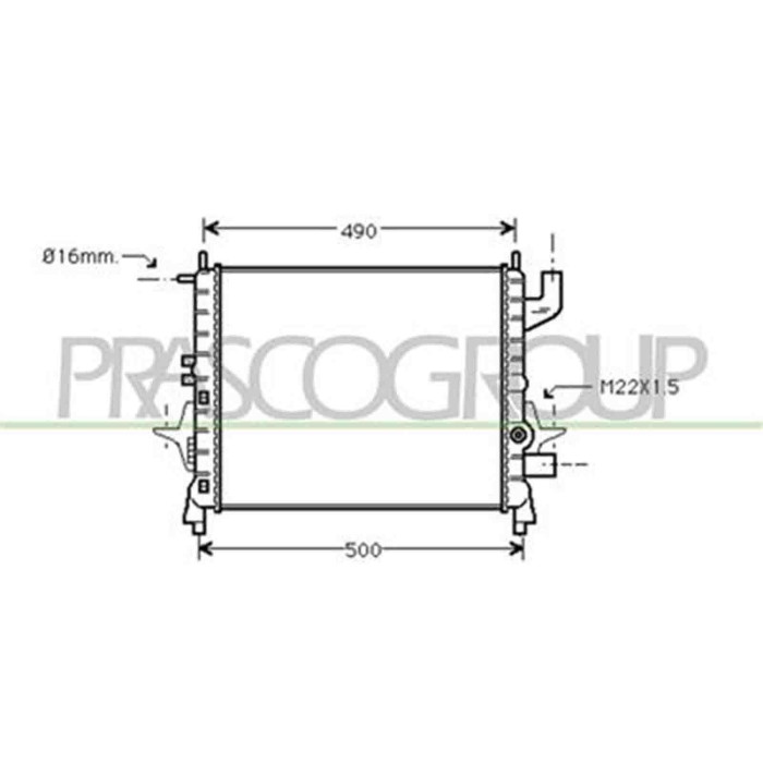 RN025R006_1.JPG Radiatore Per Renault Twingo Dal 1993 Al 1998