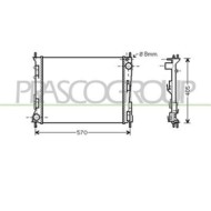 RN025R009_1.JPG Radiatore Per Renault Twingo Dal 1993 Al 1998