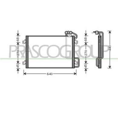 RN026C002_1.JPG Condensatore Per Renault Megane Dal 1996 Al 1999