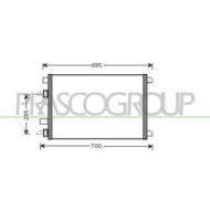 Condensatore Per Renault Scenic Dal 2003 Al 2006