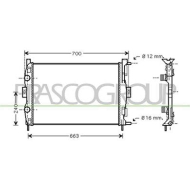 RN032R006_1.JPG Radiatore Per Renault Scenic Dal 2003 Al 2006